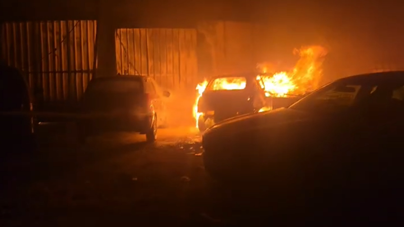 Massive fire guts over 20 luxury cars at Bengaluru garage in Thanisandra