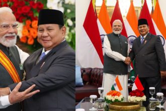 Modi with Indonesia President Prabowo Subianto
