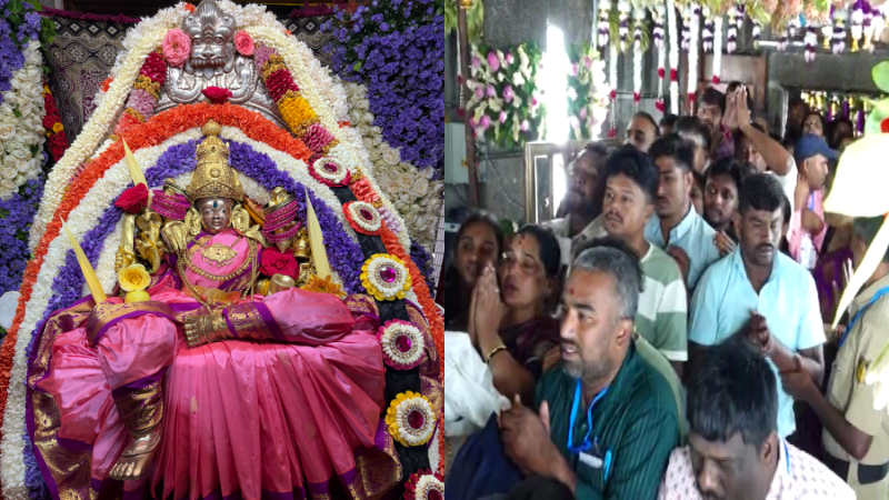 ಎರಡನೇ ಆಷಾಢ ಶುಕ್ರವಾರ - ಲಕ್ಷ್ಮೀ ಅಲಂಕಾರದಲ್ಲಿ ಕಂಗೊಳಿಸಿದ ತಾಯಿ ಚಾಮುಂಡಿ 9 Mysuru Chamundi Hills Second Ashada Shukravara