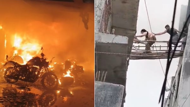 Noida Residential Building Fire 2 Dead
