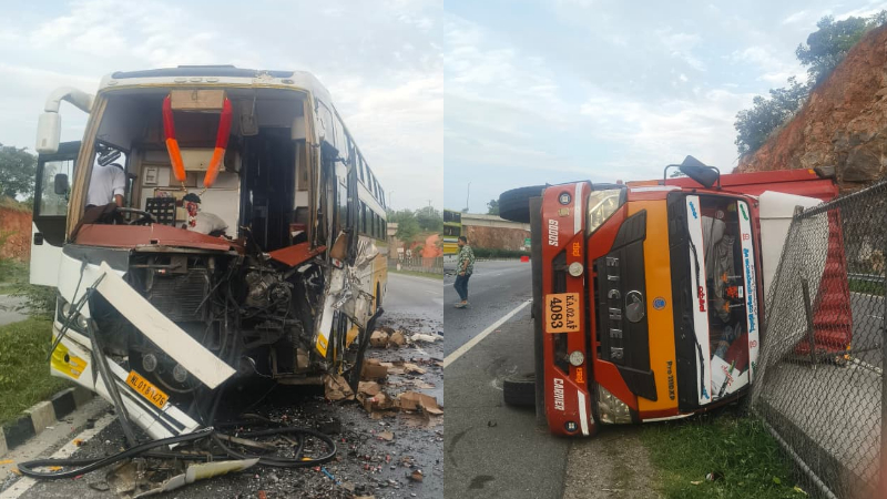 Ramanagara Expressway Container Bus Accident