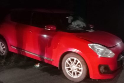 Retired BSNL employee dies in Car accident in Shivamogga