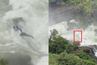 Selfie Craze Turns Terrifying Two Bengaluru Students Rescued from Gushing Mallalli Falls in Kodagu