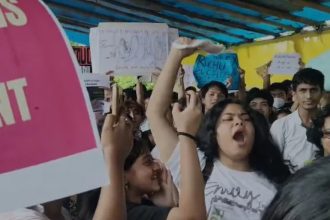 Students Protest CJP Dibisa Mahanta
