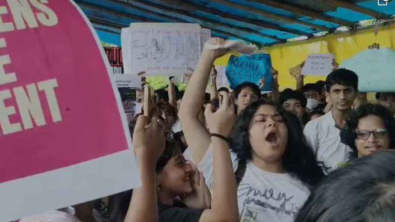 Students Protest CJP Dibisa Mahanta