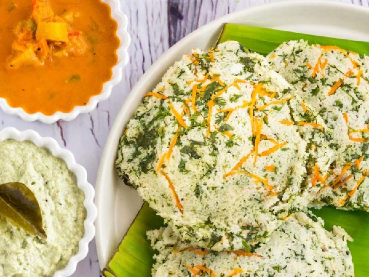 kannada folks - palak idly 