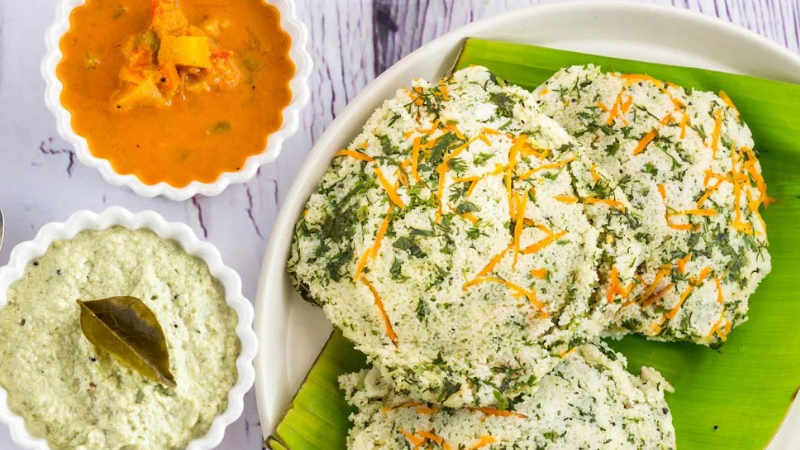 Stuffed Palak Idli 2