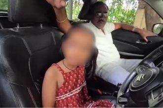 Telangana 6 year girl car driving