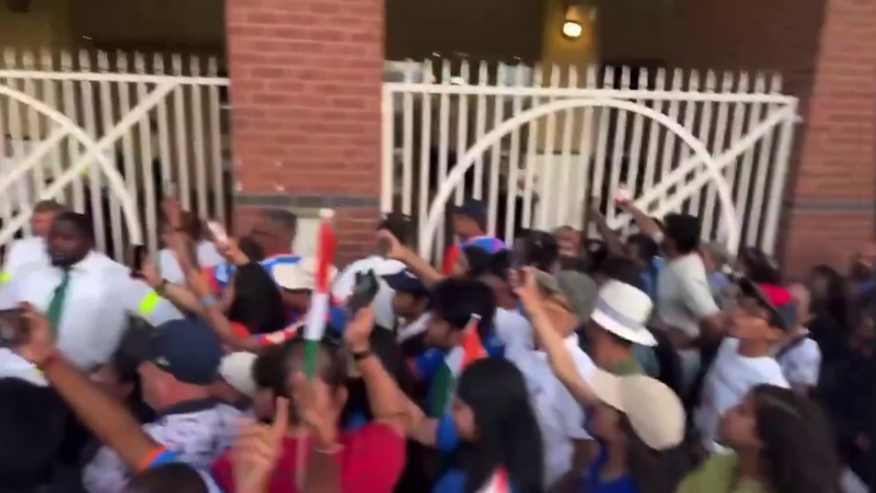 We want Sanju Fans chant raucously outside the stadium after Team Indias 125 run loss in ENG vs IND 3rd T20I