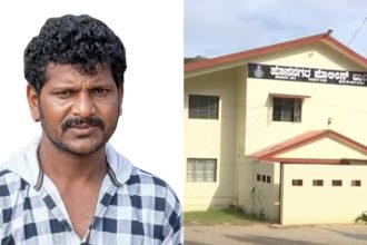 accused flees after attacking forest staff in hosanagar