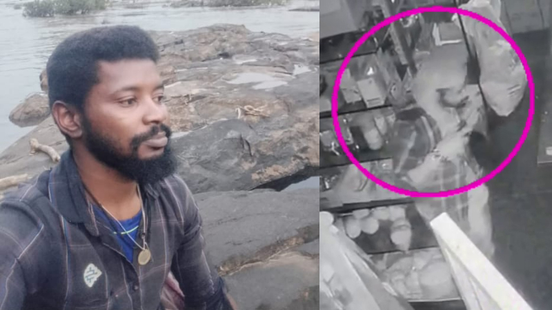 ankola uttara kannada a different thief robs a shop and electrocutes the owner
