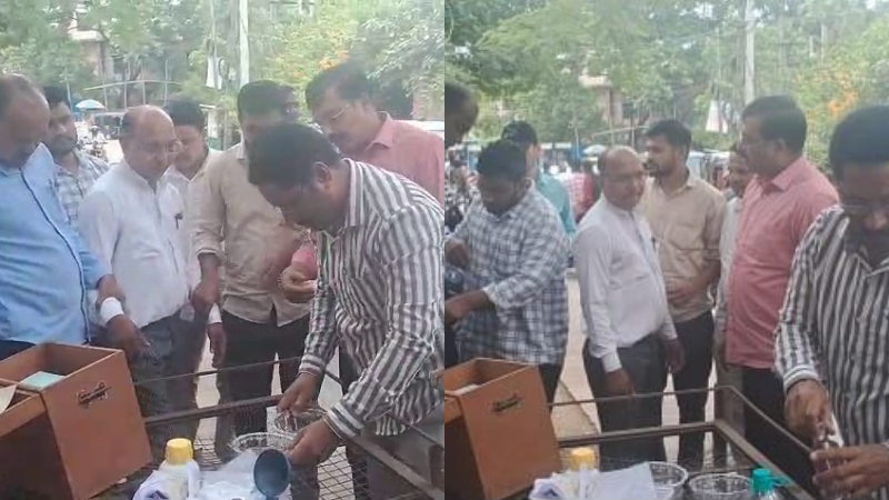 app caught red handed while accepting bribe in kalaburagi court premises
