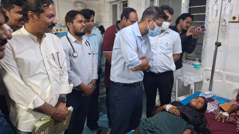 chitapur students fall ill