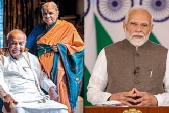 h.d.devegowda and wife chennamma pm modi