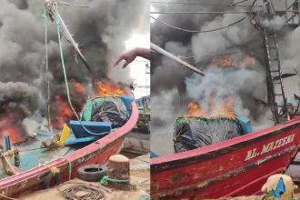 karwar boat fire