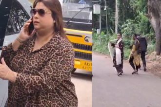 rakshita and vijayalakshmi meets actor darshan