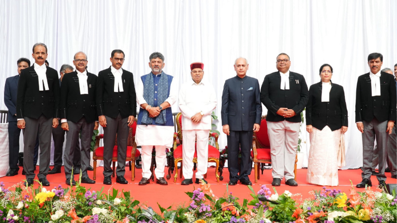 6 new additional judges of karnataka high court take oath