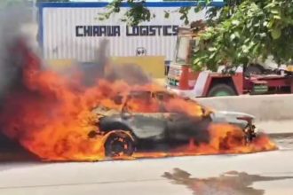 Anekal Car Fire
