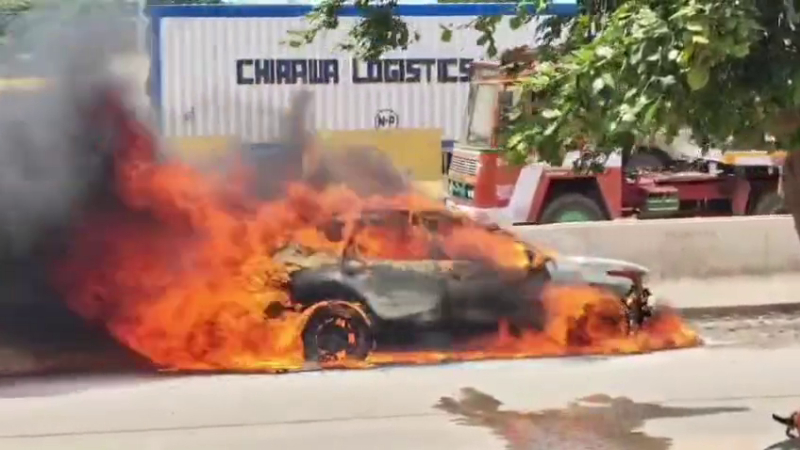 Anekal Car Fire