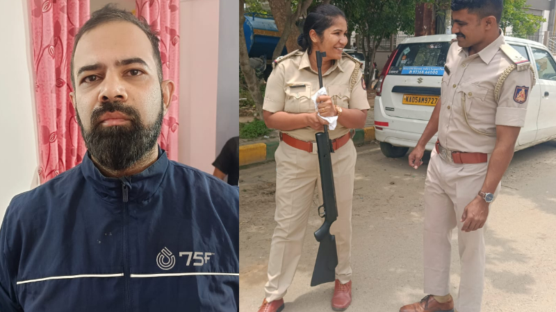 ಕಂಠಪೂರ್ತಿ ಕುಡಿದು ಏರ್ಗನ್ನಿಂದ 45 ನಿಮಿಷ ಮನಸೋಇಚ್ಛೆ ಫೈರ್ ಮಾಡಿದ ಟೆಕ್ಕಿ!