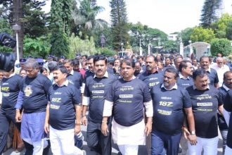 BJP Protest on Nagendra Resignation