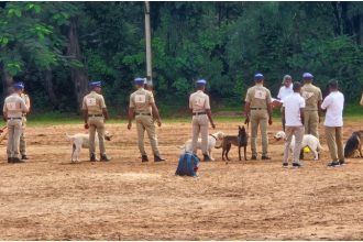 Belagavi Over 18 Sniffer Dogs from 6 Districts Showcase Skills at SP Grounds 2