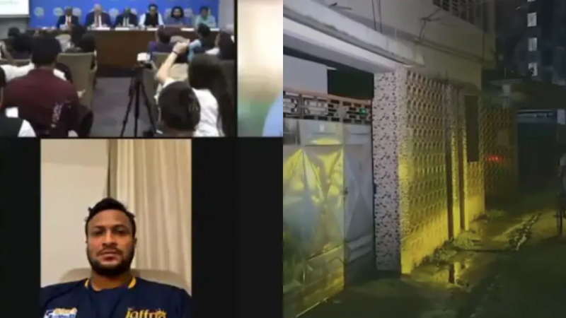 Bomb Attack At Shakib Al Hasans House