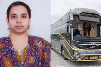 Chikkaballapura Container Volvo Bus Accident Techie Death