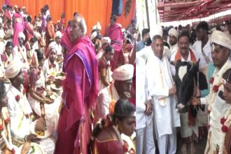 Chikkaballapura Mass marriage Cow Gift