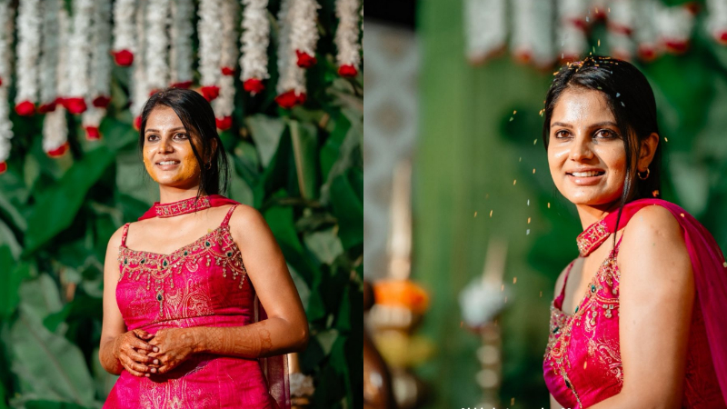 Photo Gallery | ಮದುವೆ ಸಂಭ್ರಮ - ಅರಿಶಿಣದ ಕಳೆಯಲ್ಲಿ ಮಿನುಗಿದ ಚಿಕ್ಕಣ್ಣ ಜೋಡಿ 17 Chikkanna Haldi Photos 4