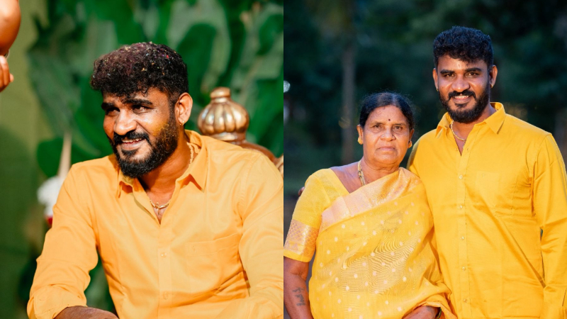 Photo Gallery | ಮದುವೆ ಸಂಭ್ರಮ - ಅರಿಶಿಣದ ಕಳೆಯಲ್ಲಿ ಮಿನುಗಿದ ಚಿಕ್ಕಣ್ಣ ಜೋಡಿ 19 Chikkanna Haldi Photos 5