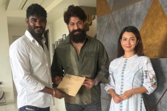 Chikkanna Meets Yash And Radhika