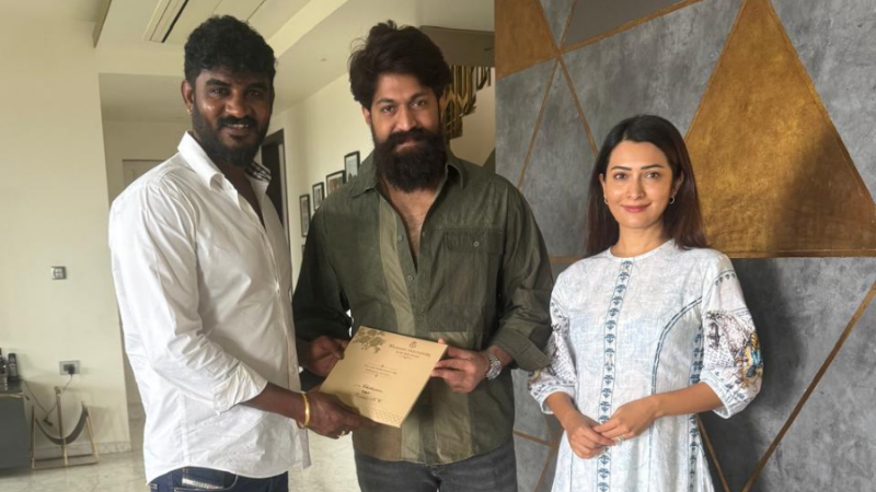 Chikkanna Meets Yash And Radhika