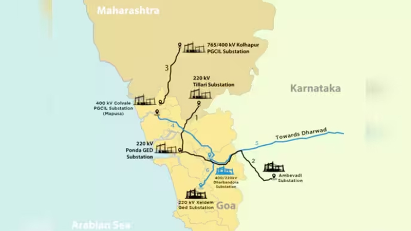 ರಾಜ್ಯದ 174 ಹೆಕ್ಟೇರ್ ಅರಣ್ಯ ಪ್ರದೇಶದಲ್ಲಿ ಹಾದು ಹೋಗುವ ಗೋವಾ-ತಮ್ನಾರ್ ವಿದ್ಯುತ್ ಯೋಜನೆಗೆ ಕೇಂದ್ರ ಒಪ್ಪಿಗೆ 10 Goa Tamnar Transmission Project