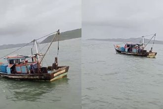 Gokarna Boat Capsized 4 Fishermen Rescued