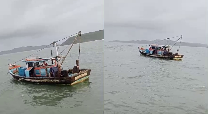 Gokarna Boat Capsized 4 Fishermen Rescued