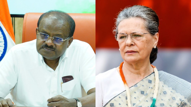 HDK and Sonia Gandhi