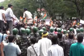 Jharkhand Protest Lathi Charge