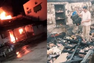 Kanakapura House Fire Due To Short Circuit