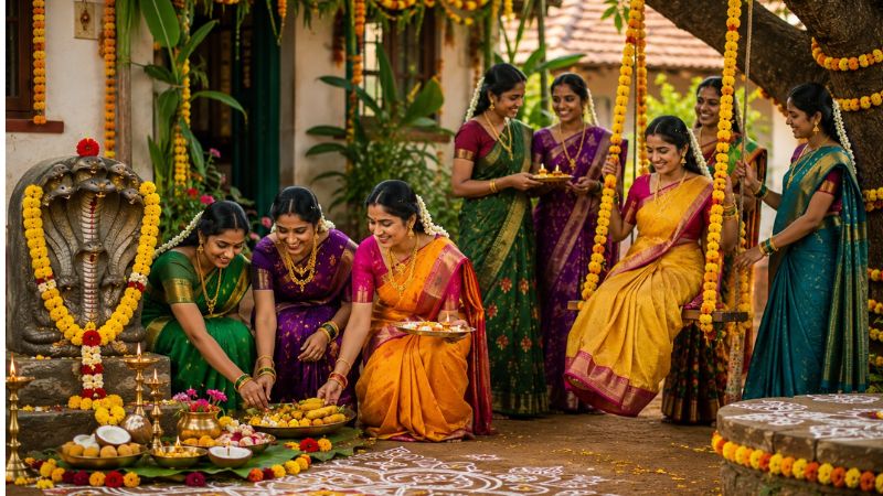 ನಾಗರ ಪಂಚಮಿಗೆ ಉಯ್ಯಾಲೆ ಕಟ್ಟುವ ಸಂಪ್ರದಾಯ; ಉತ್ತರ ಕರ್ನಾಟಕದ ವಿಶೇಷ ಆಚರಣೆಯ ಹಿಂದಿನ ಕಥೆಯೇನು? 10 Nagara Panchami 1