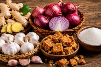 Onion Ginger Garlic Sugar Jaggery