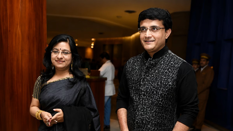 Sourav Ganguly and wife
