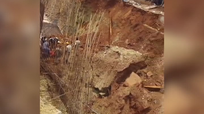 Tragedy Near Kanteerava Studio Soil Collapses at Underpass Worksite Workers Trapped
