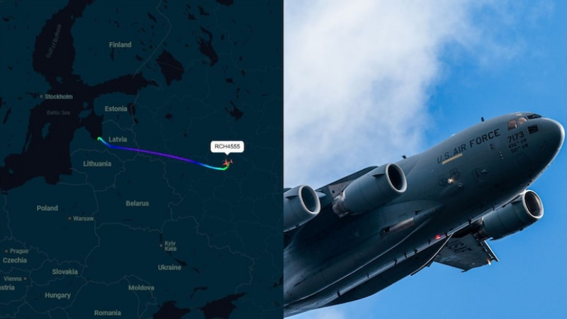 US registered flight