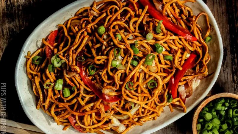 Veg Hakka noodles 2