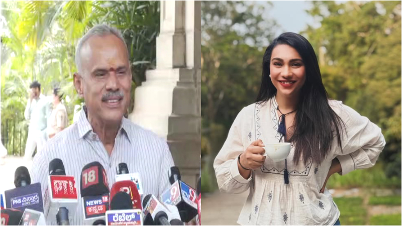 bjp mla suresh gowda apologizes publicly after daughter slaps police sub inspector