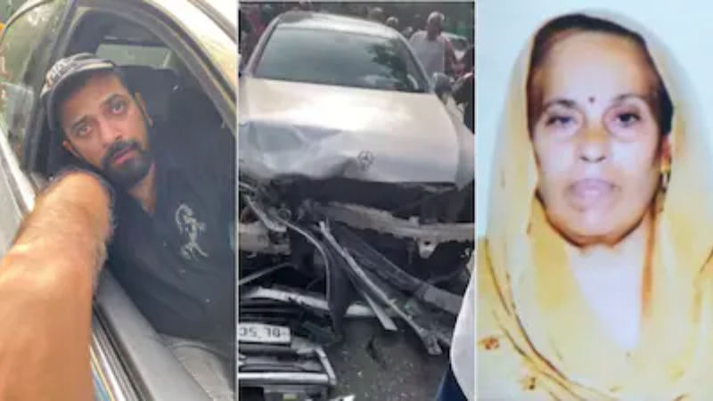 delhi car accident