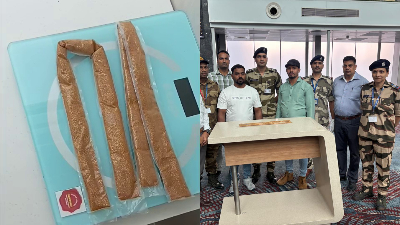 gold like powder seized