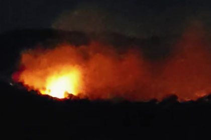 hanur encounter case miscreants set fire to 10 acres of forest