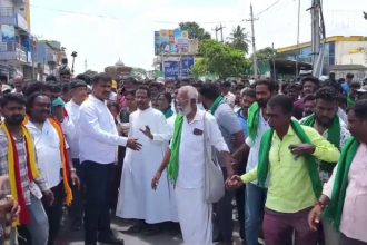 hanur protest mla manjunath